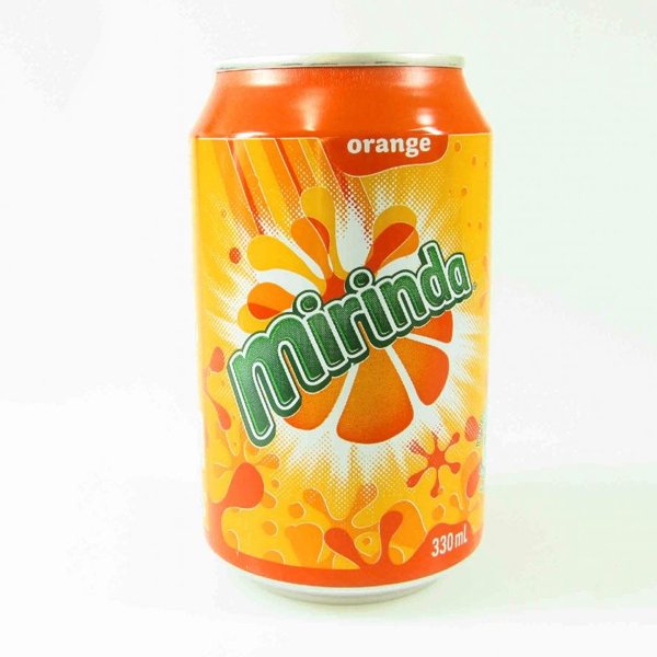 Mirinda Soft Drinks Orange Can 330ml