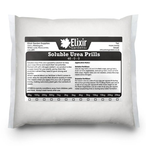 Urea Soluble Prills/Granular 46% (N) Fertiliser | Quick Release | Multiple Sizes - Image 2